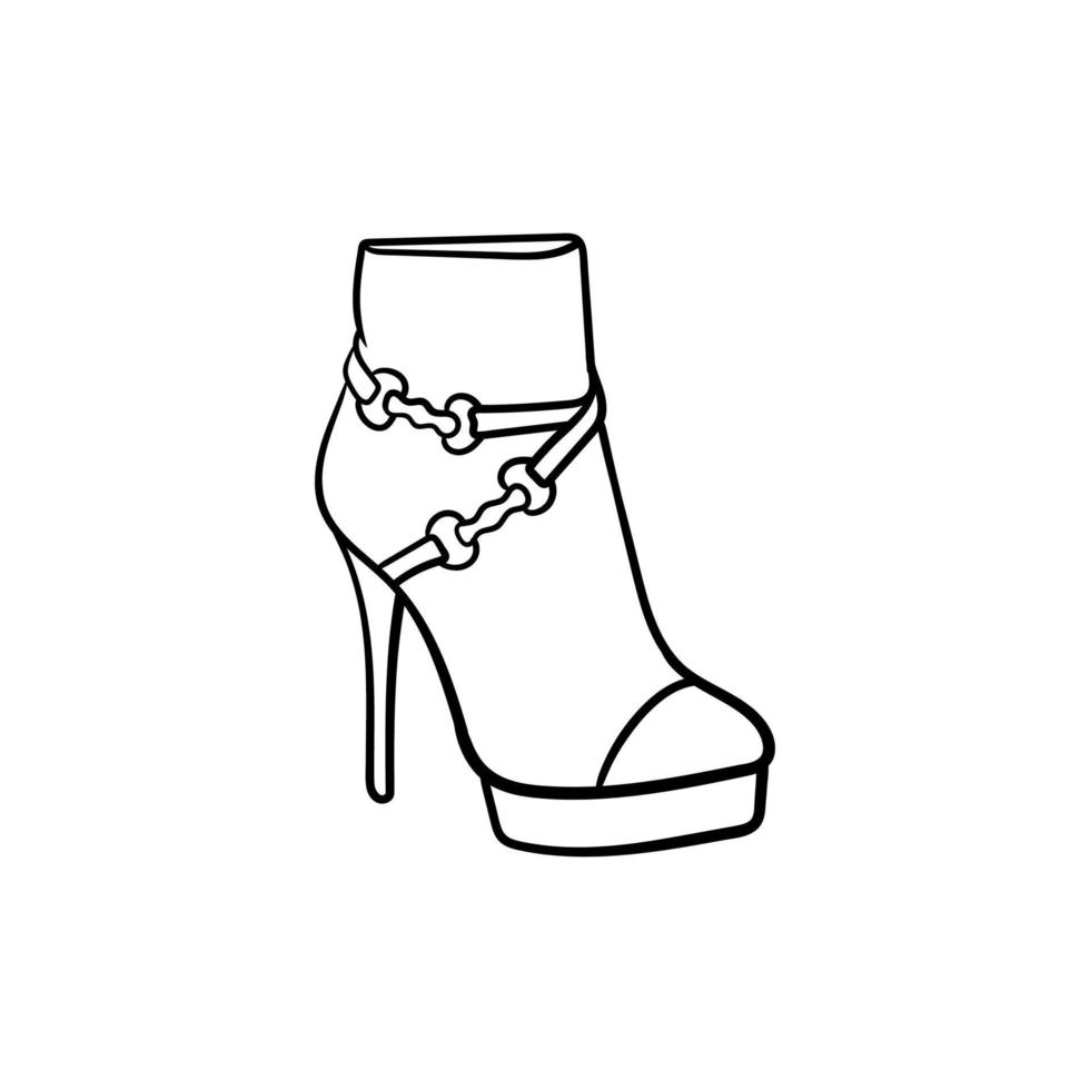 femme des chaussures talons illustration Créatif conception vecteur