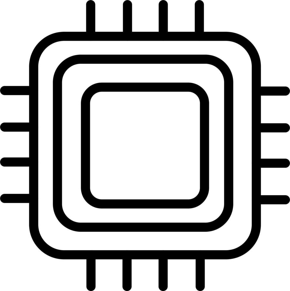 icône de vecteur de processeur