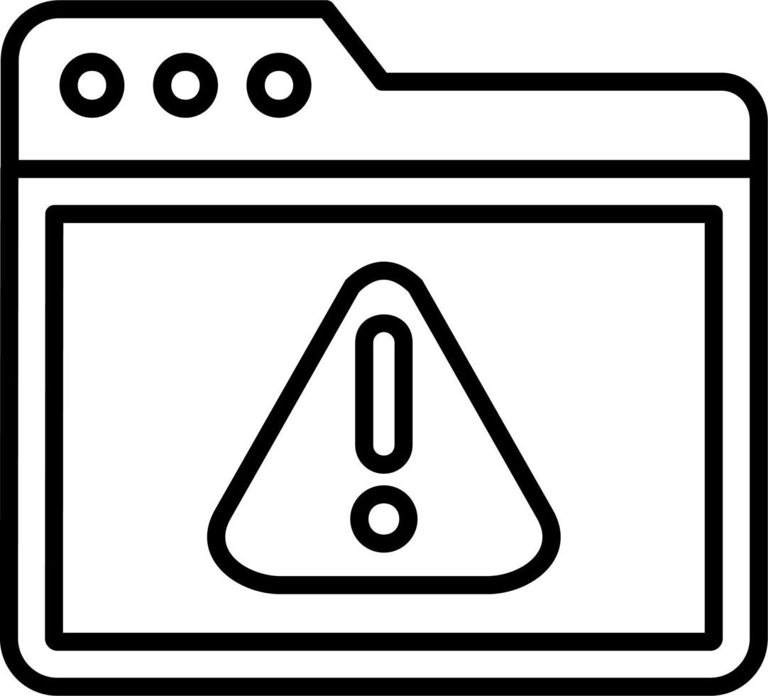 icône de vecteur d'avertissement