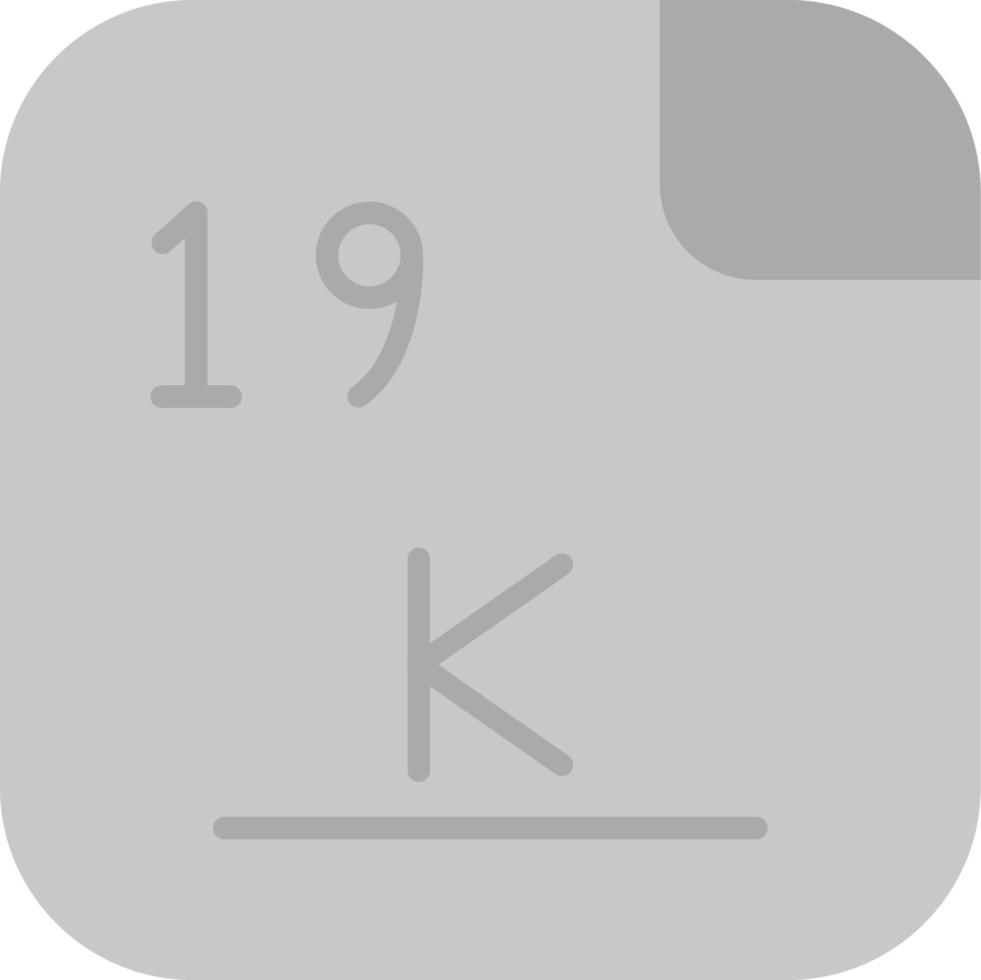 potassium vecteur icône