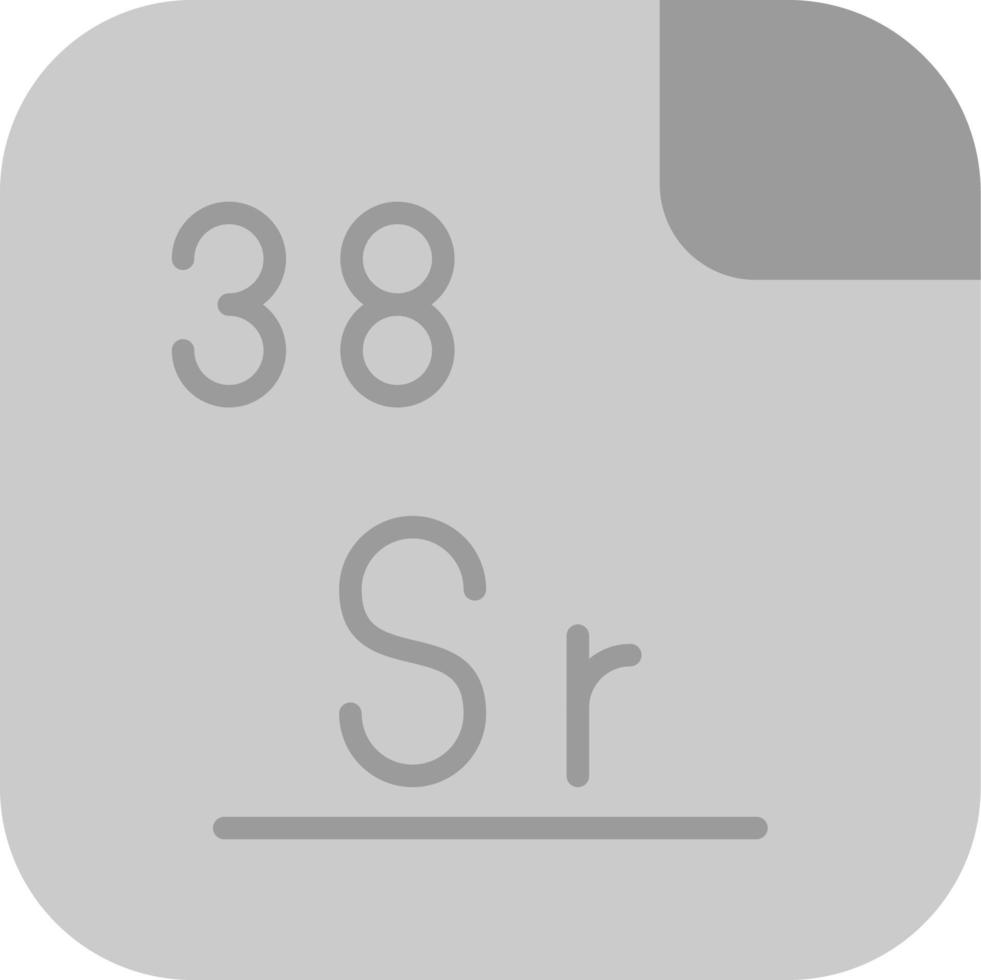 strontium vecteur icône