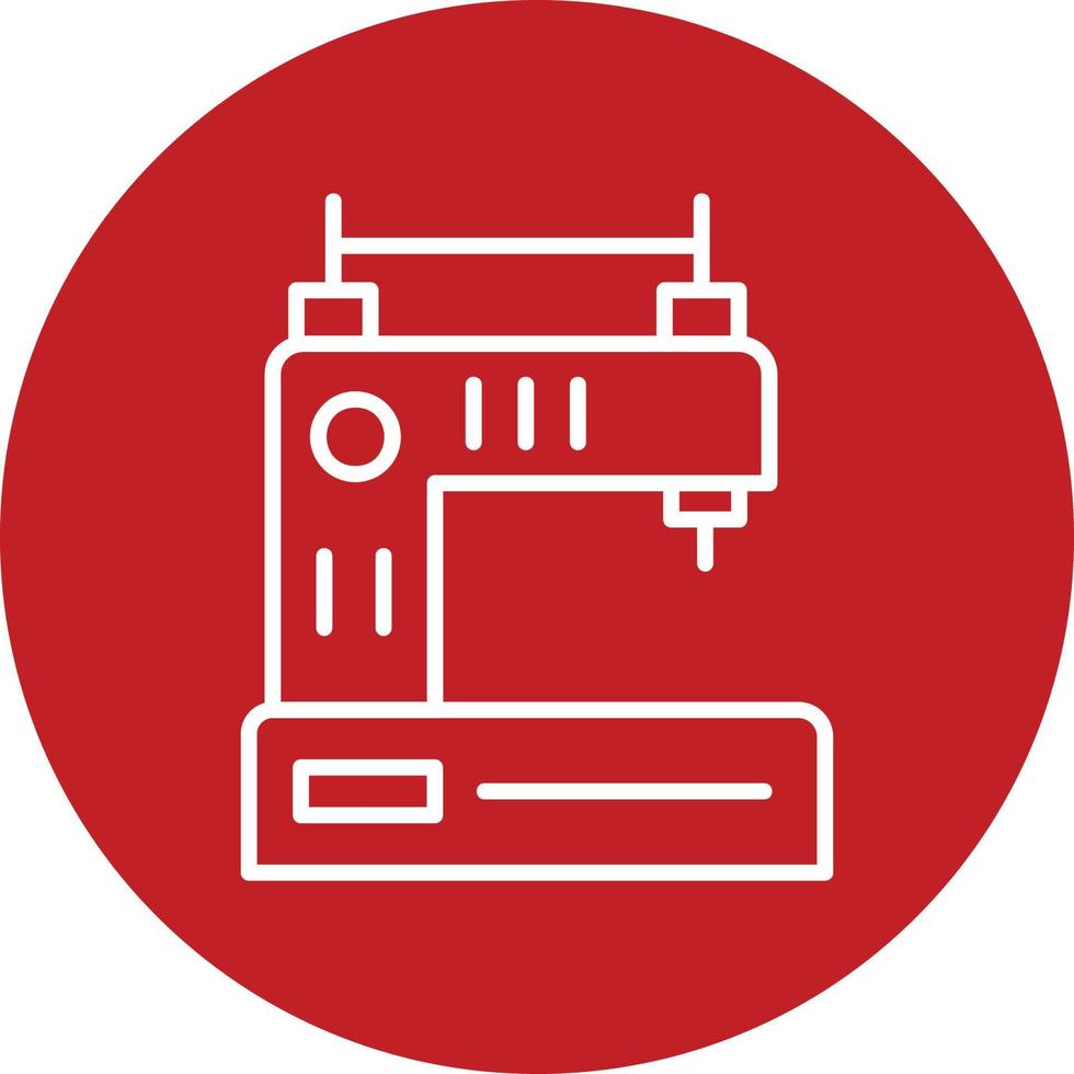 icône de vecteur de machine à coudre