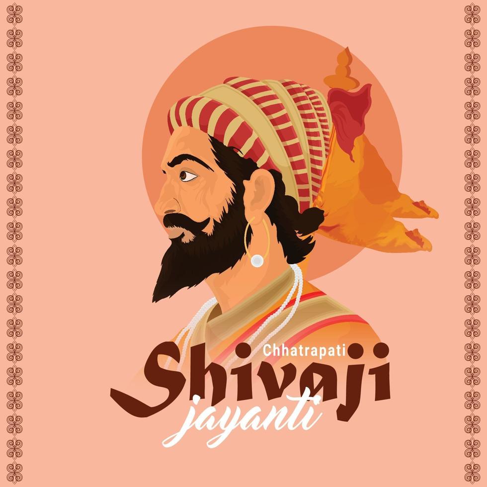 illustration vectorielle créative de shivaji jayanti vecteur