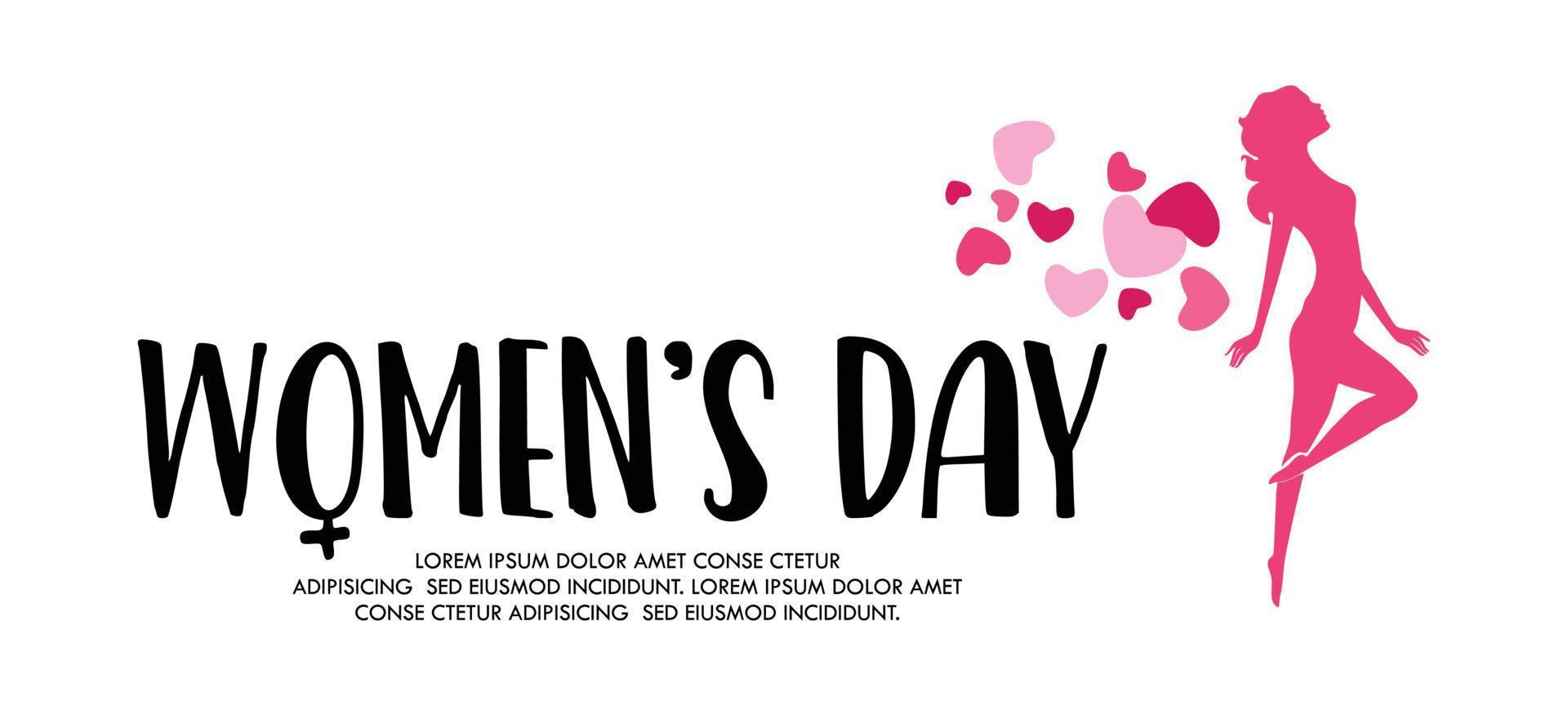 international femme journée 8 Mars bannière et content femme journée modèle conception pour social médias conception vecteur