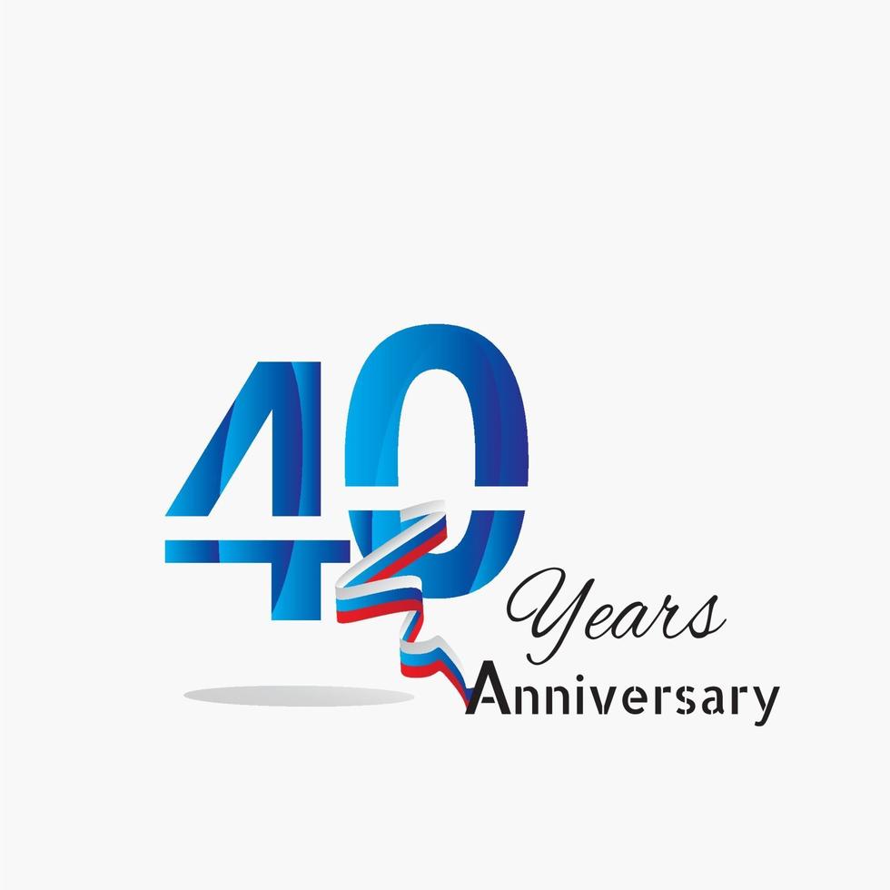 logo de modèle anniversaire ans vecteur