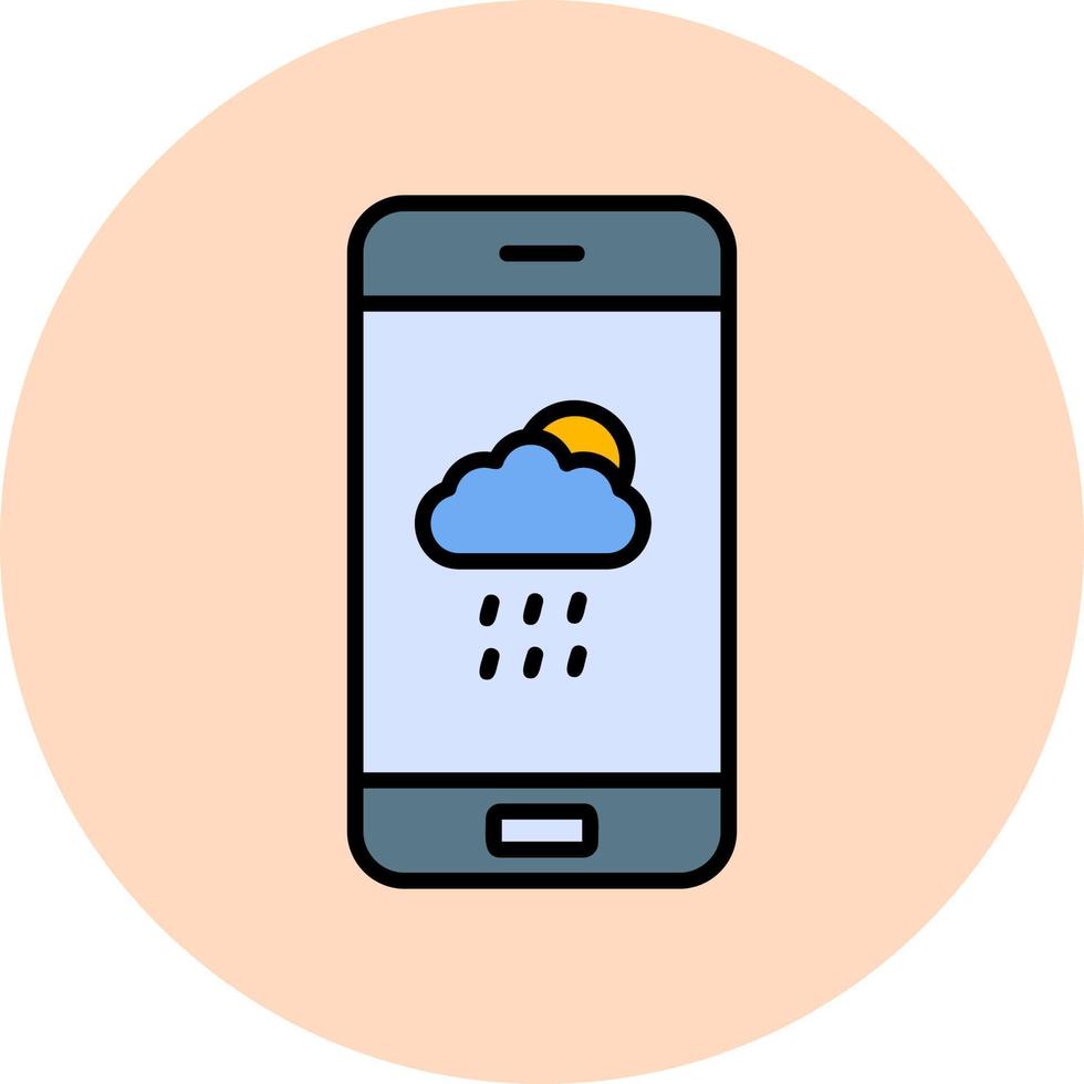 icône de vecteur d'application météo