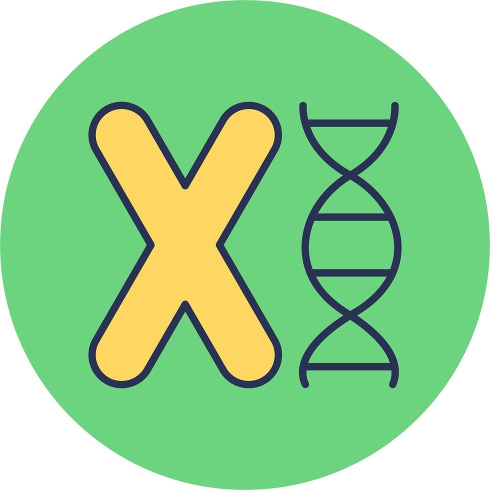 chromosome vecteur icône