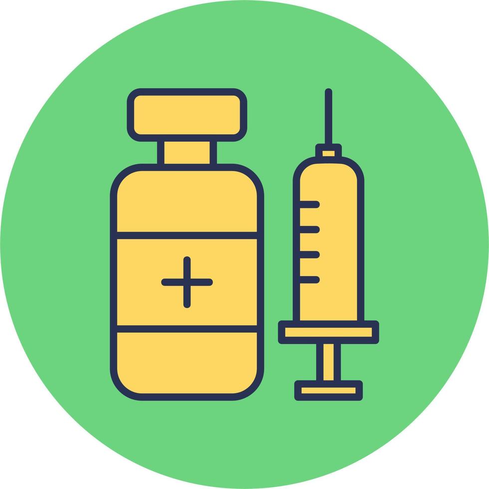 icône de vecteur de vaccin