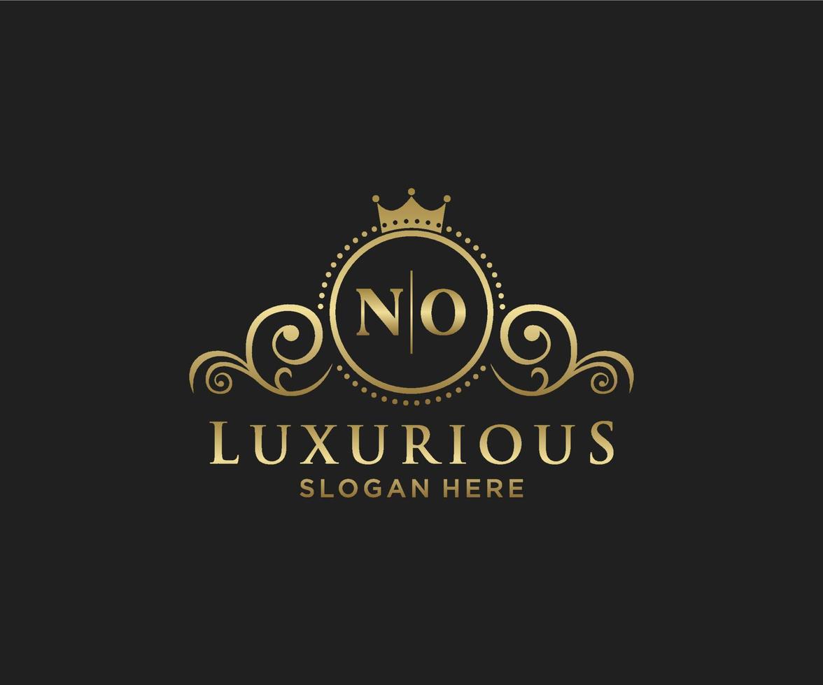 modèle initial de logo de luxe royal sans lettre dans l'art vectoriel pour le restaurant, la royauté, la boutique, le café, l'hôtel, l'héraldique, les bijoux, la mode et d'autres illustrations vectorielles.