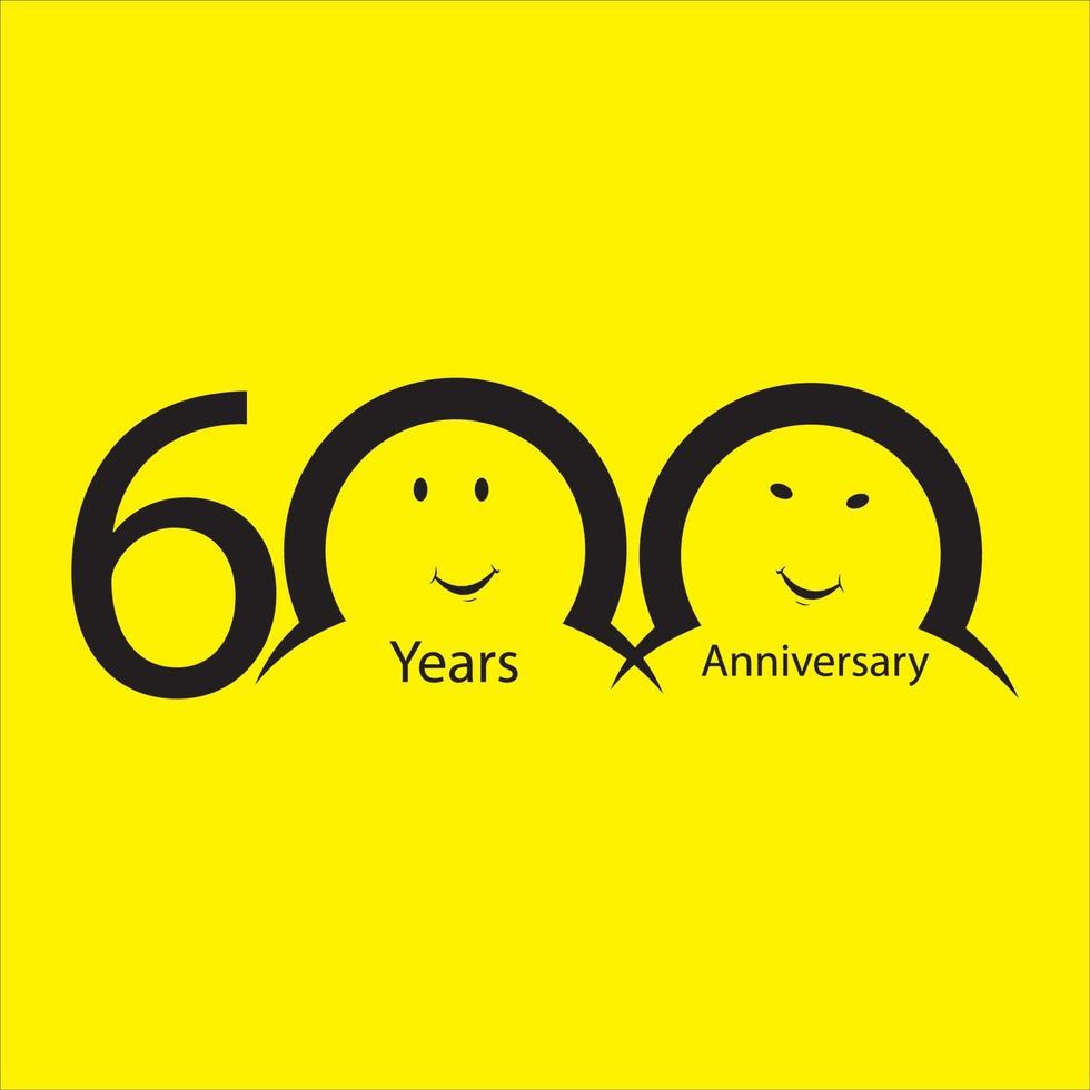 numéros e anniversaire. logo de fond jaune vieux de plusieurs années. Félicitations à l'âge, idée de félicitation. modèle de conception graphique abstraite isolé. Créatif vecteur