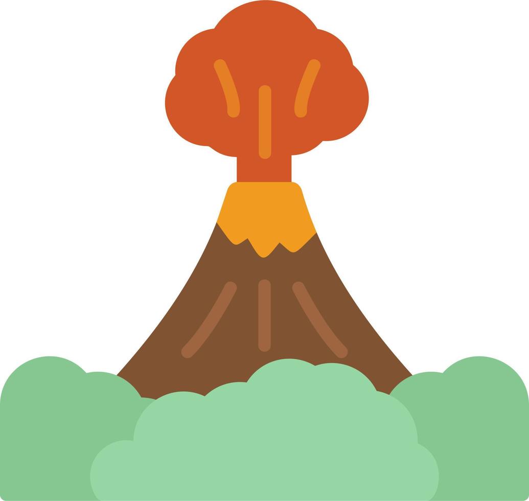 icône de vecteur de volcan