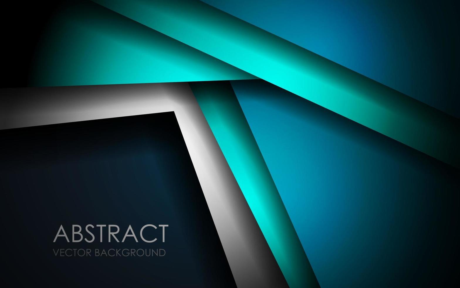abstrait vert bleu et blanc chevauchement Triangle sur Vide espace avec texte conception moderne luxe futuriste La technologie Contexte vecteur illustration.