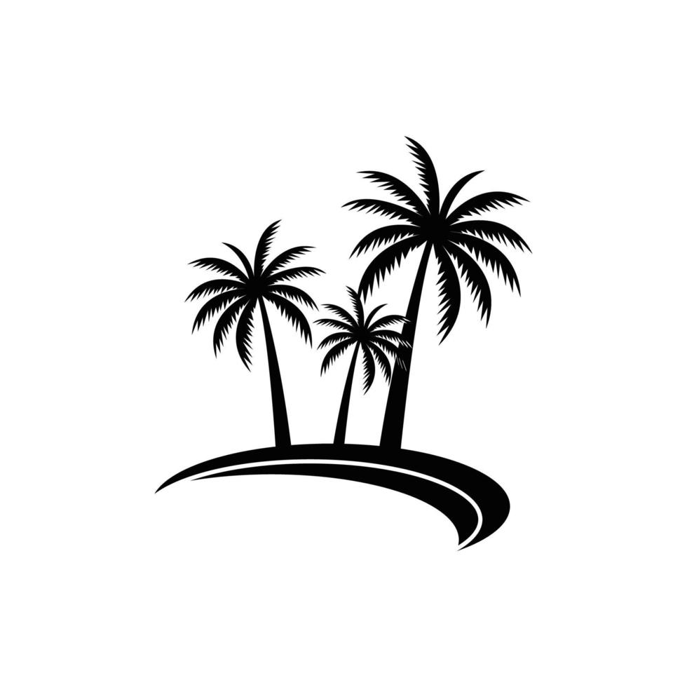 paume logo icône modèle et symbole vecteur arbre