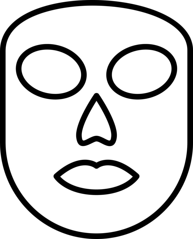 icône de vecteur de masque facial