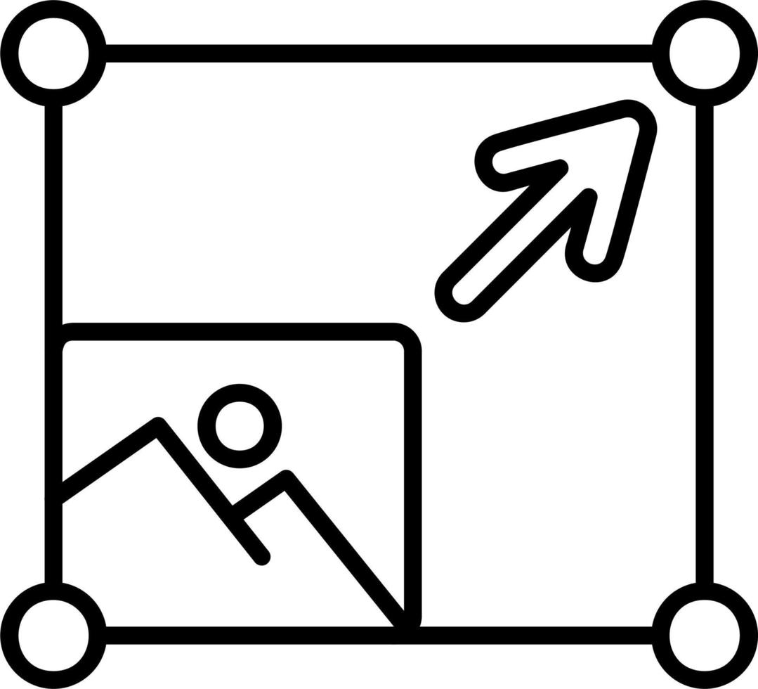 icône de vecteur de redimensionnement