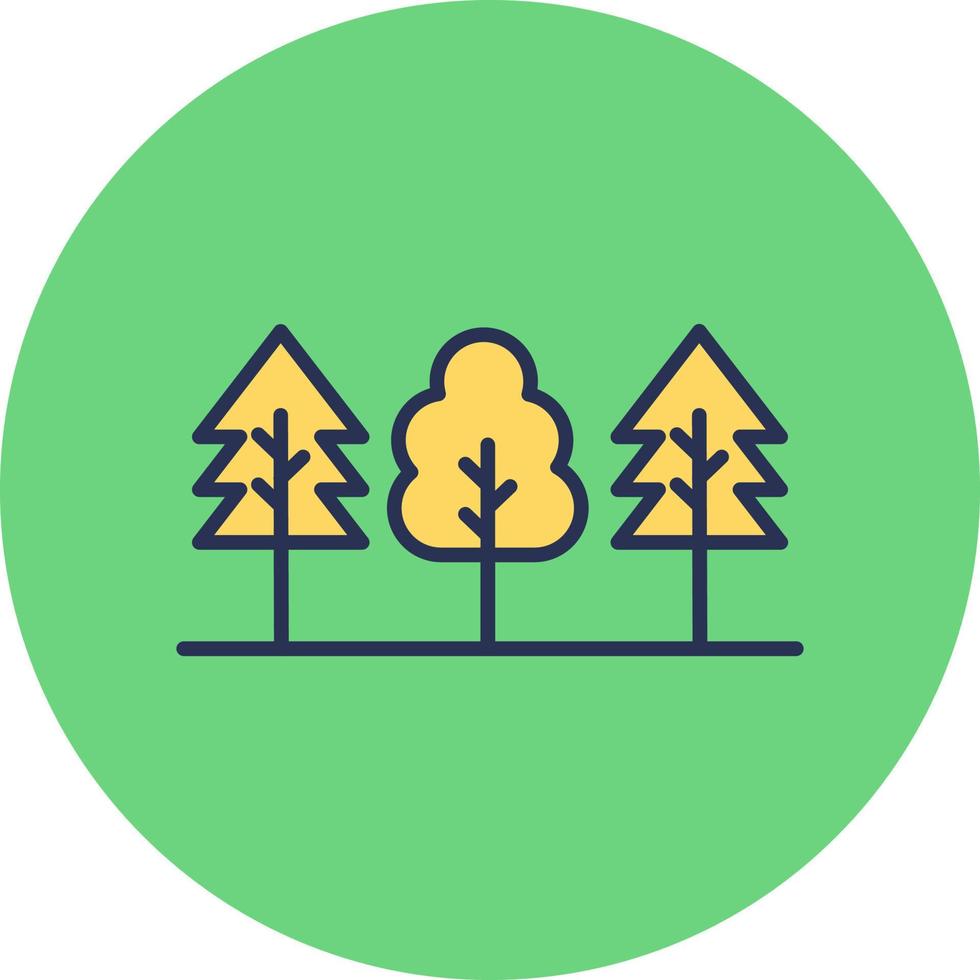icône de vecteur de forêt
