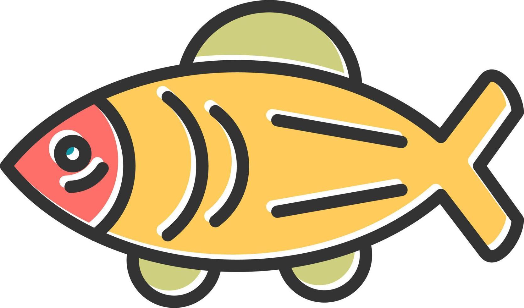 icône de vecteur de saumon
