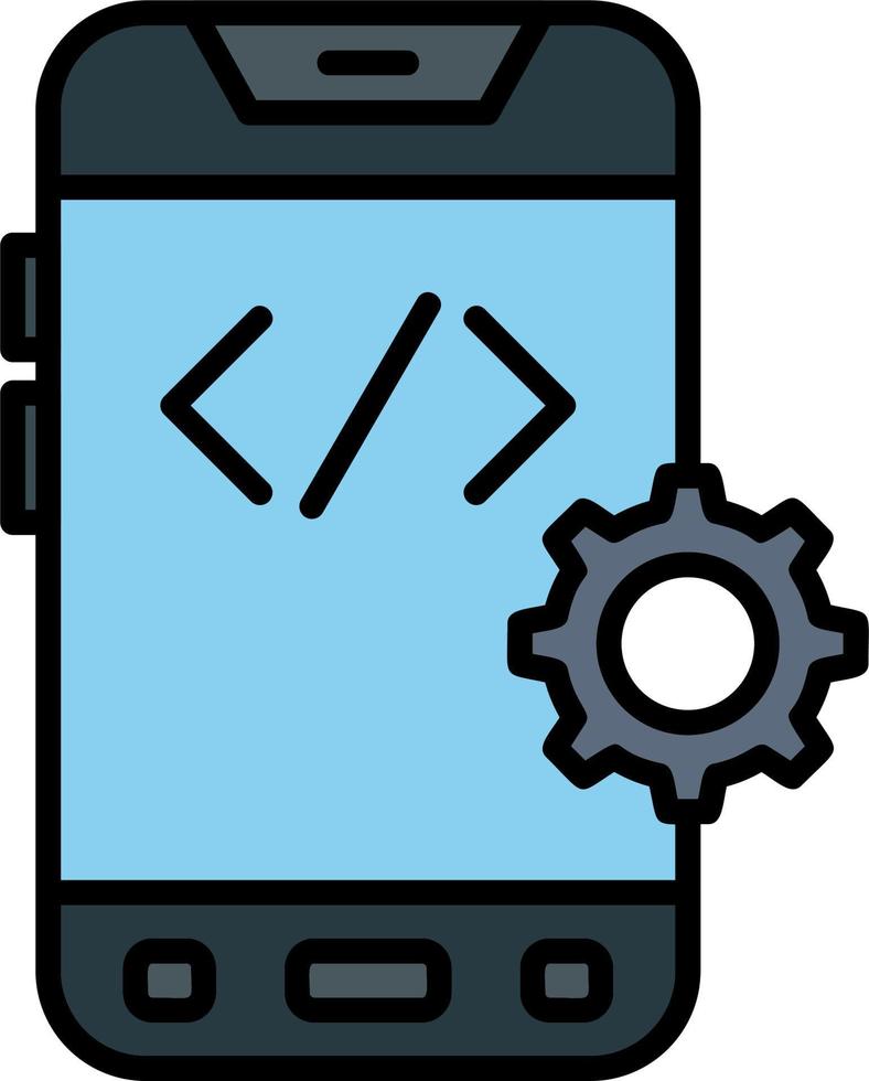 icône de vecteur de développement d'application