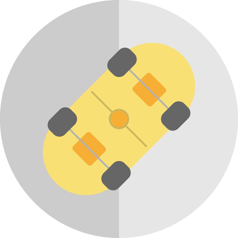 conception d'icône de vecteur de planche à roulettes