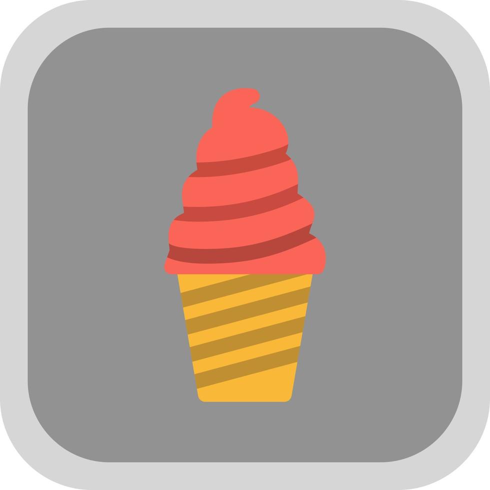 conception d'icône vectorielle de coupe de crème glacée vecteur