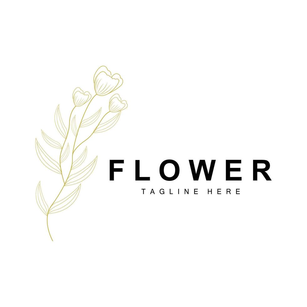 floral logo, feuilles et fleurs botanique jardin vecteur, floral conception de la vie vecteur