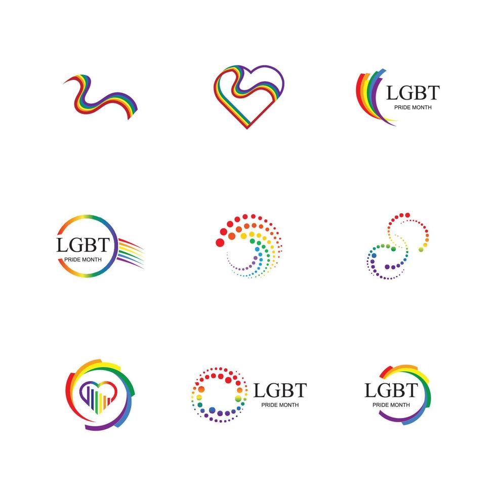 lgbt logo et symbole vecteur