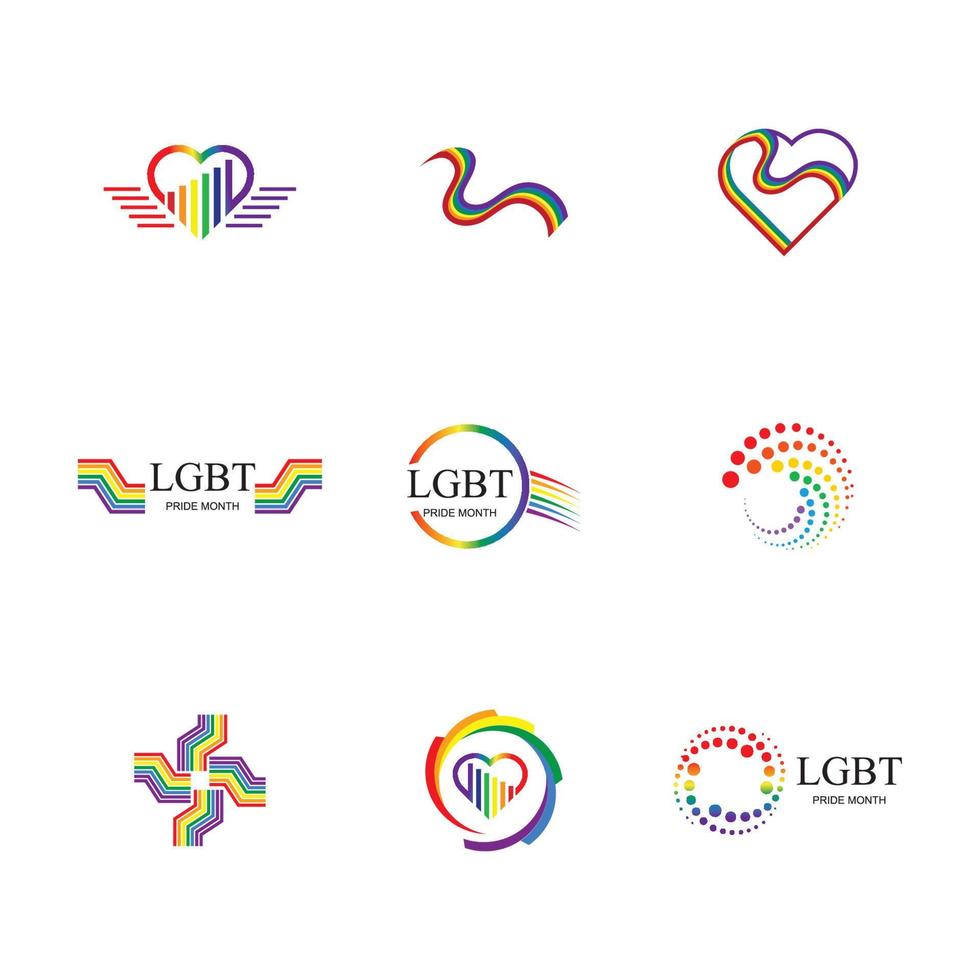 lgbt logo et symbole vecteur