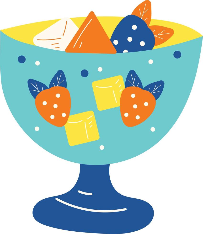 glacé fruit cocktail illustration vecteur