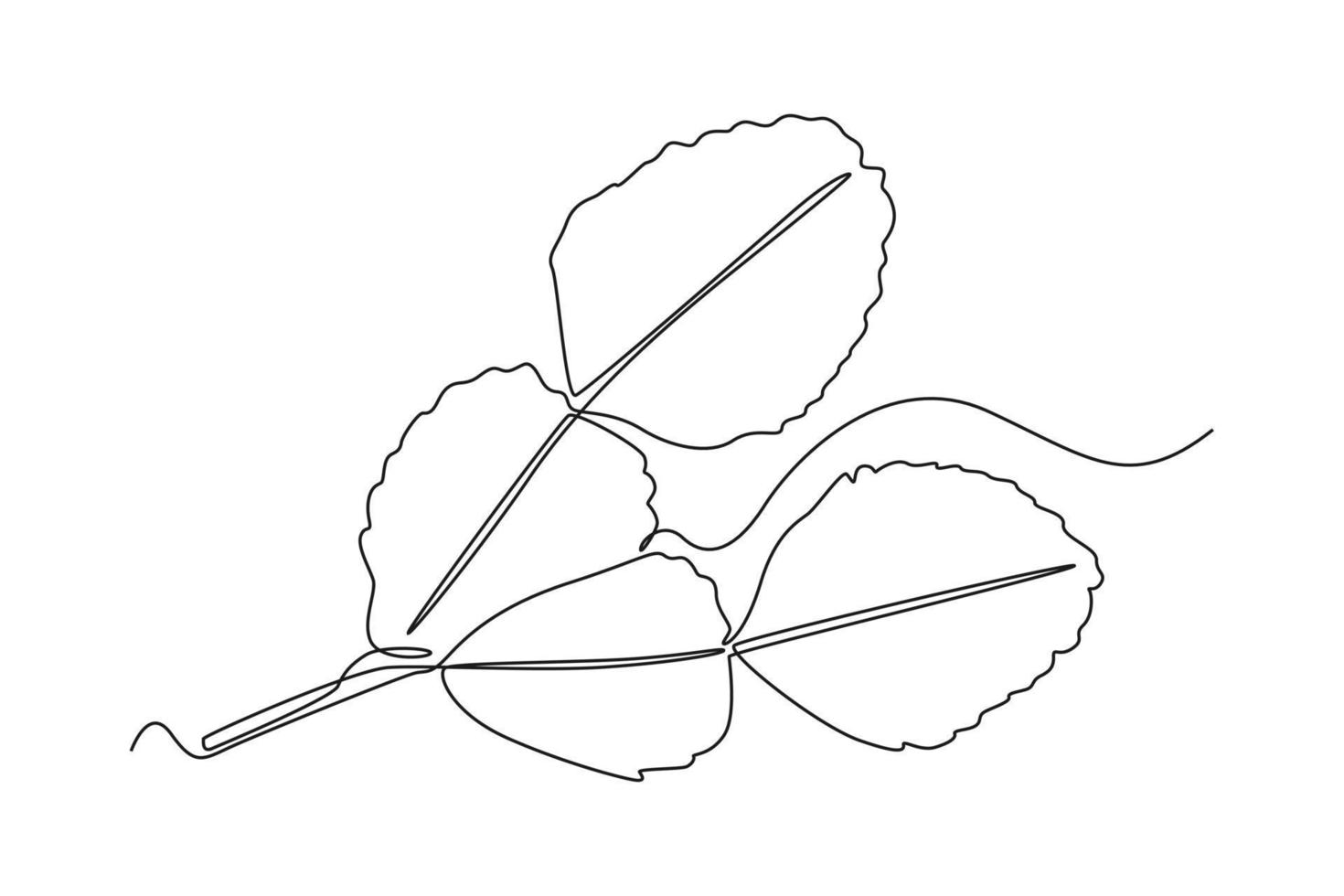 Célibataire un ligne dessin citron vert feuilles. légume concept. continu ligne dessiner conception graphique vecteur illustration.