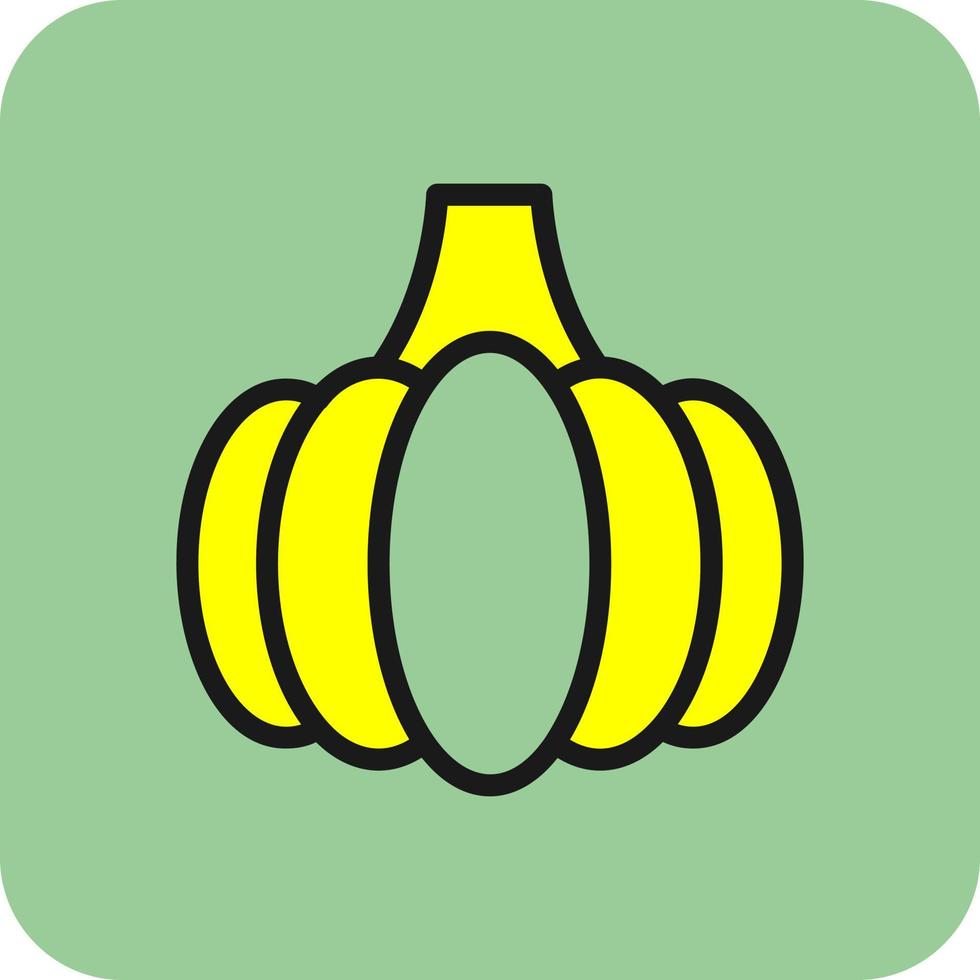 conception d'icône de vecteur de citrouille