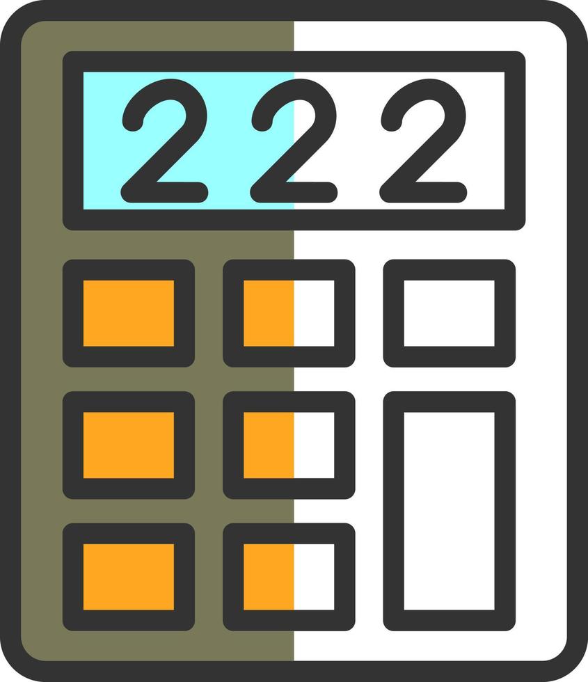 conception d'icône de vecteur de calculatrice