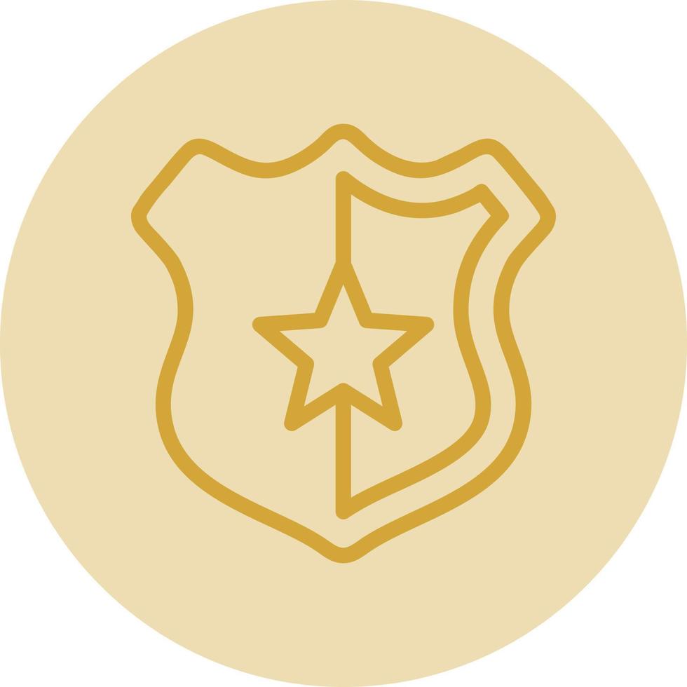 conception d'icône vectorielle insigne de police vecteur