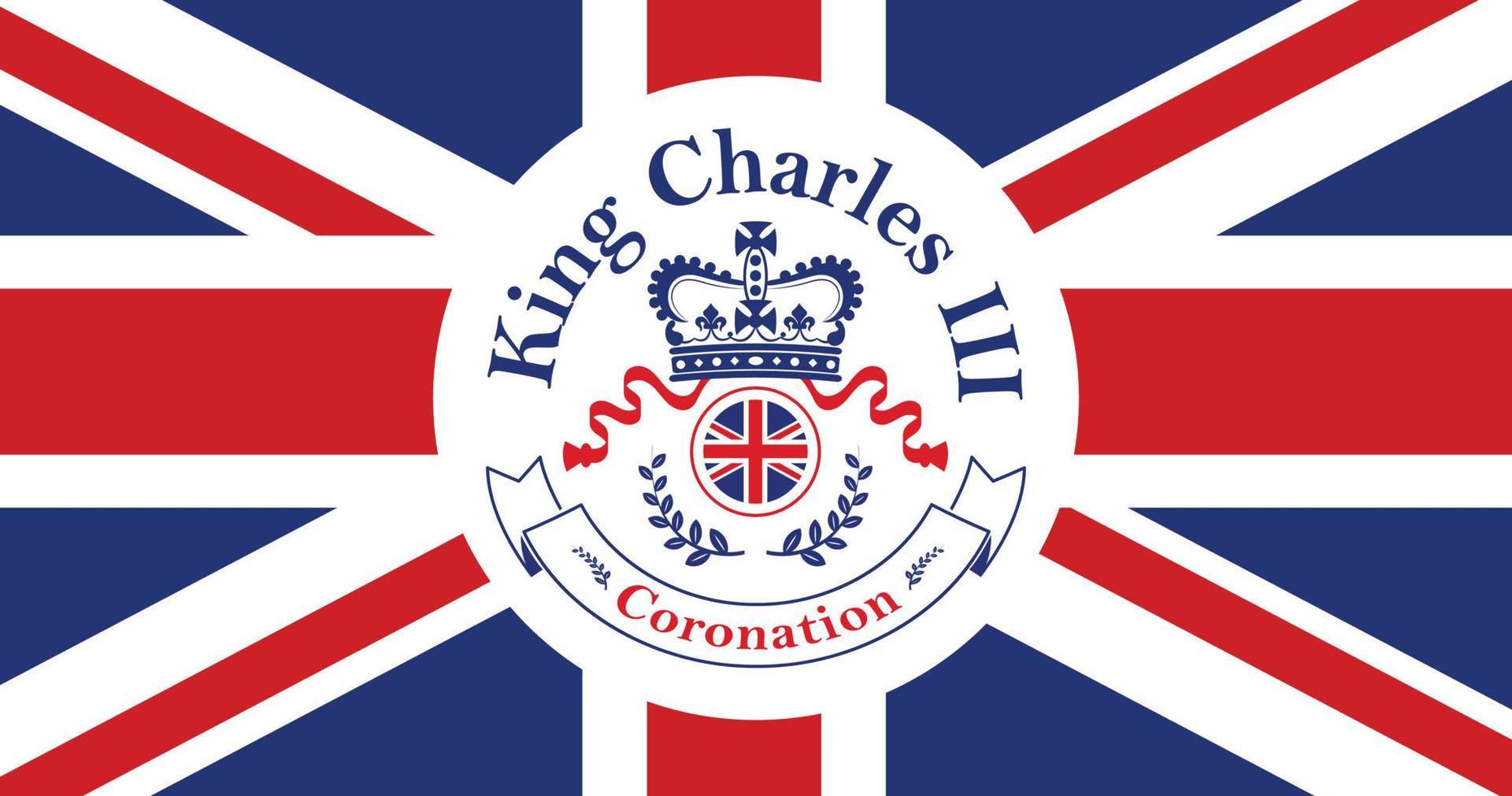 Roi Charles iii couronnement - prince Charles de Pays de Galles devient Roi de Angleterre vecteur