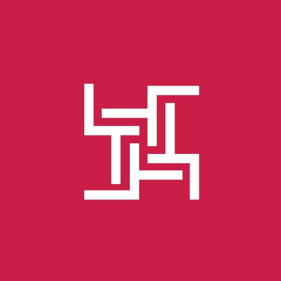 lt ou tl artistique monogramme vecteur logo. entrelacés mandala logo. adapté pour marque, produit, entreprise, et entreprise.