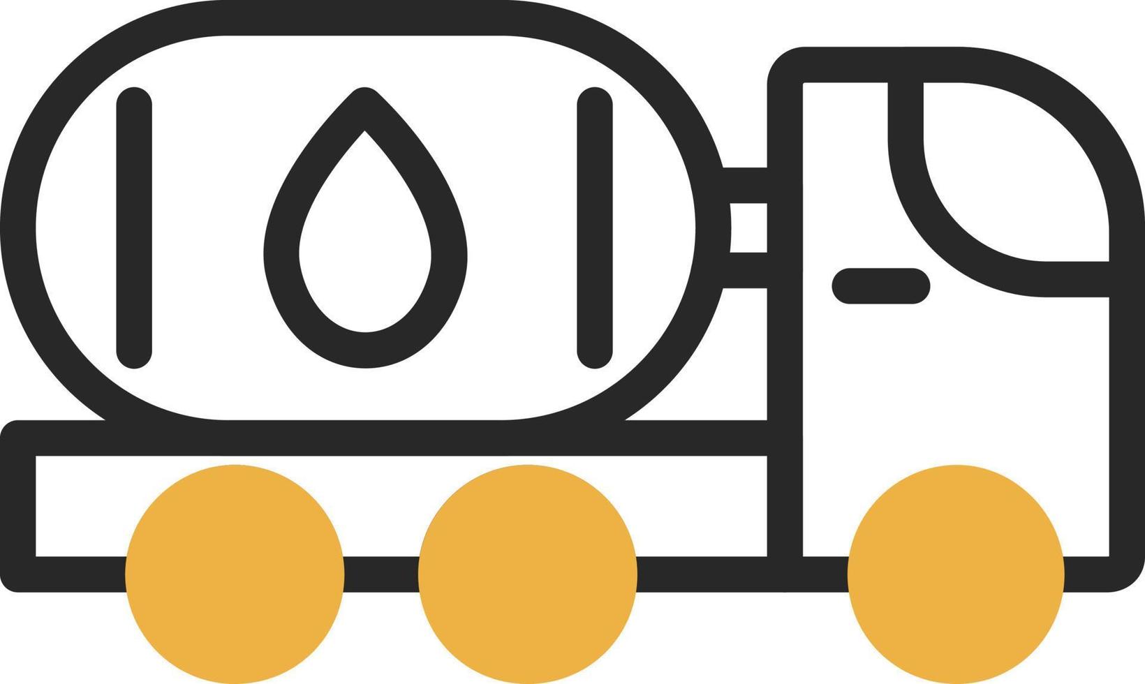 conception d'icône de vecteur de pétrolier