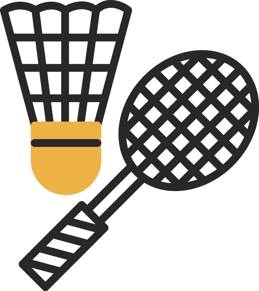 conception d'icône de vecteur de badminton