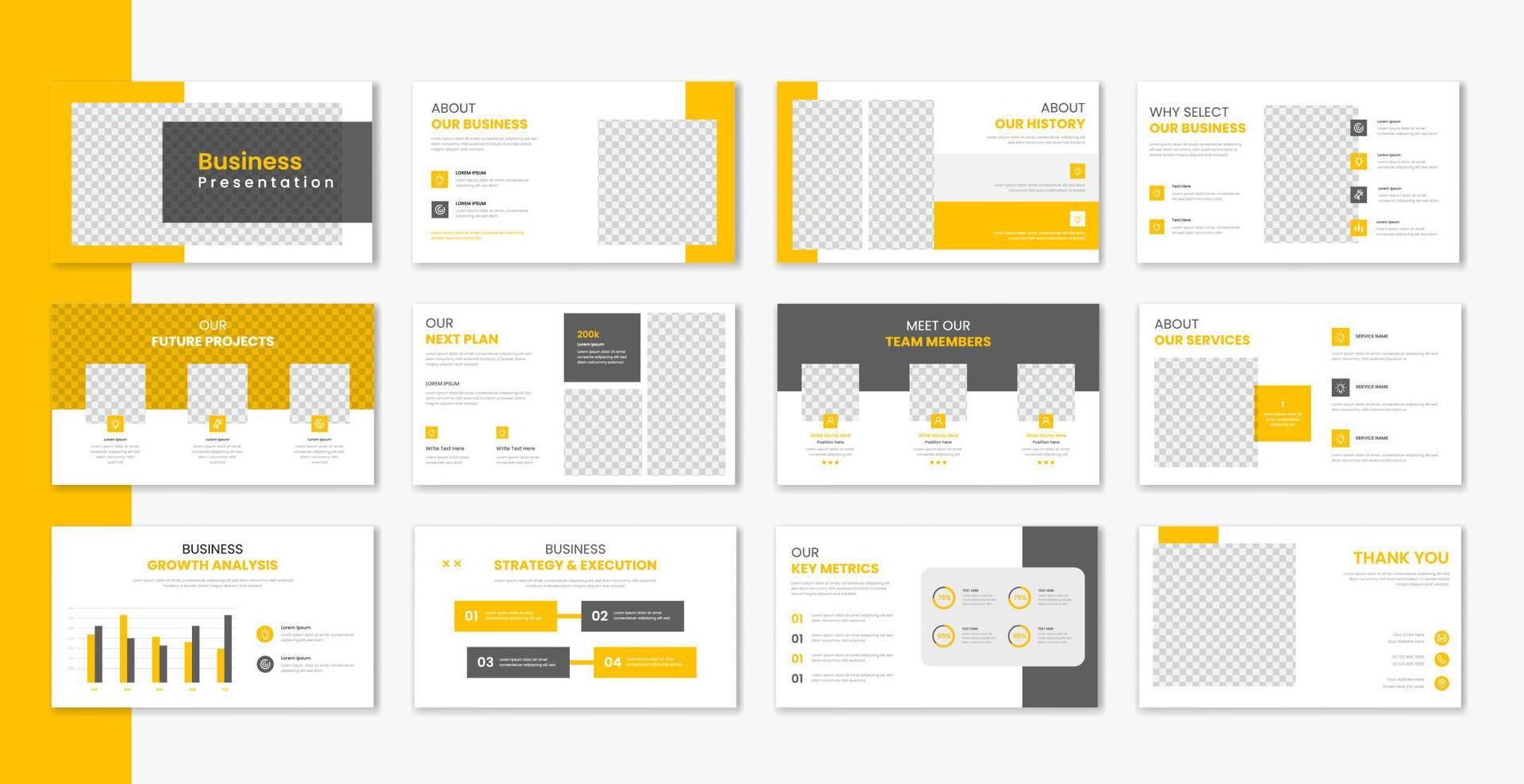 entreprise modèle présentation conception et page disposition conception, affaires présentation diaporama pour brochure, entreprise profil, site Internet rapport, la finance vecteur