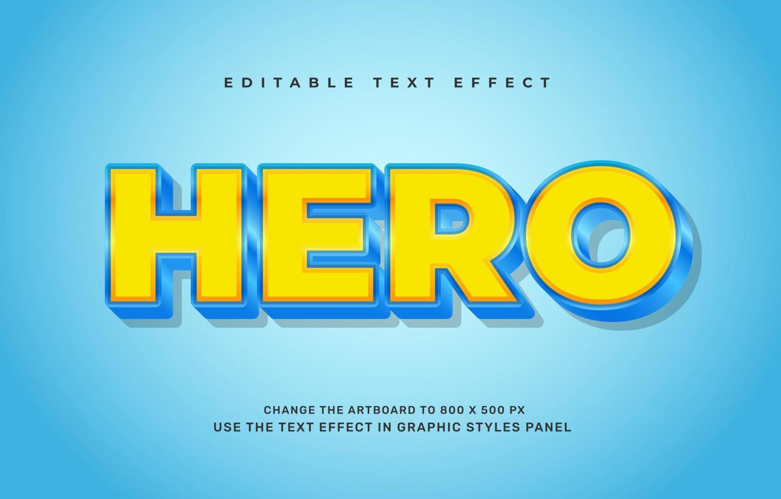 effet de texte de super-héros vecteur