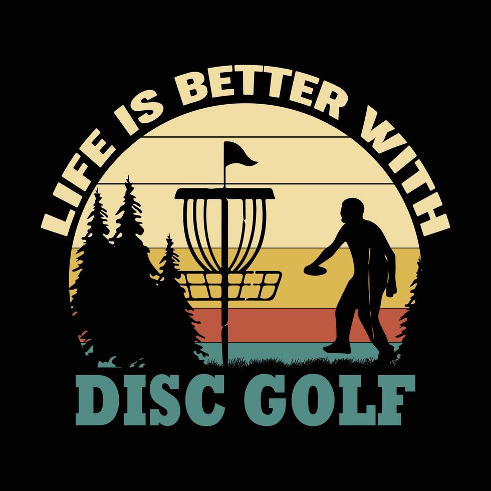 vecteur disque le golf T-shirt conception moderne typographie inspirant caractères citation