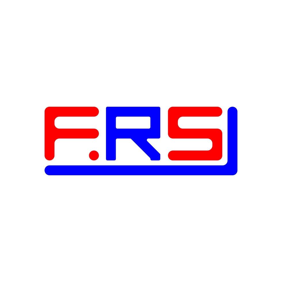 frs lettre logo Créatif conception avec vecteur graphique, frs Facile et moderne logo.