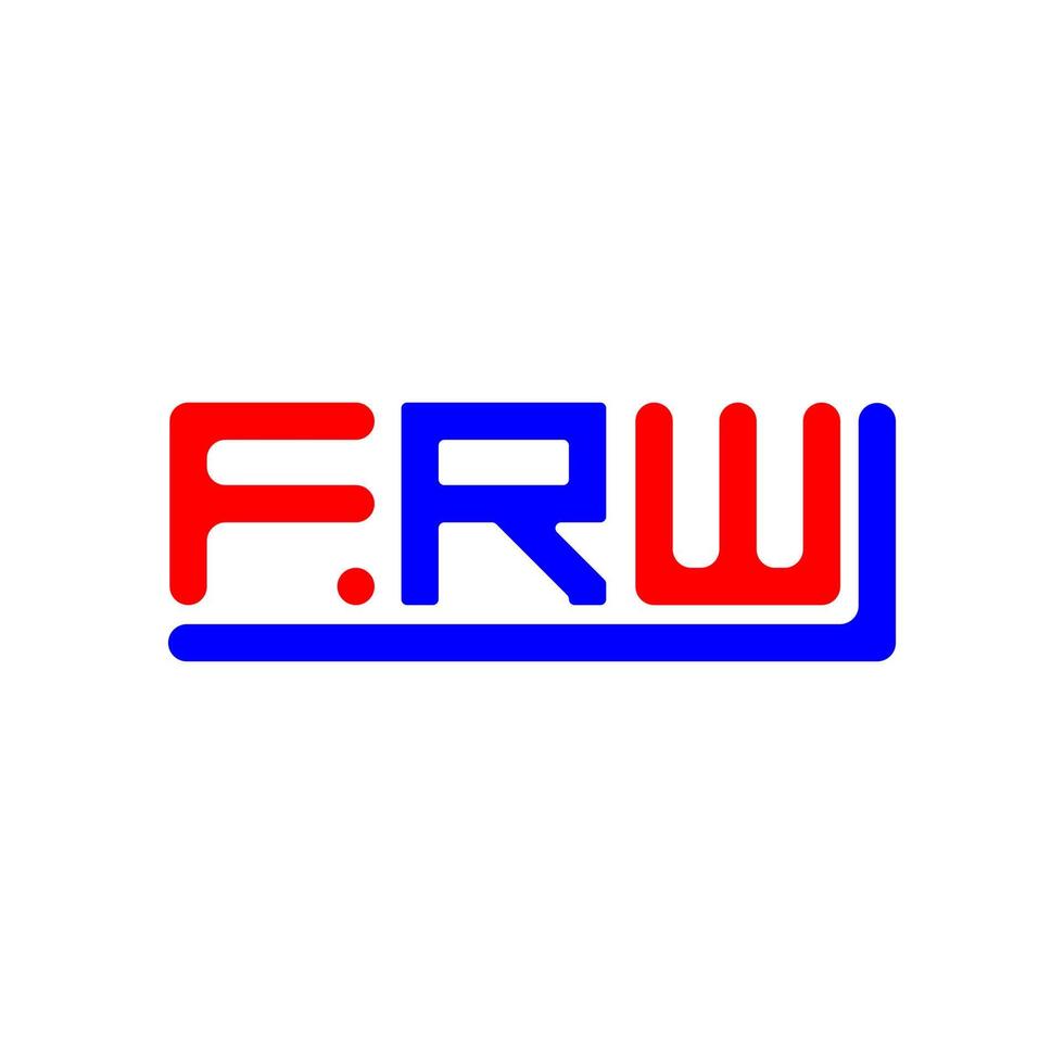 frw lettre logo Créatif conception avec vecteur graphique, frw Facile et moderne logo.