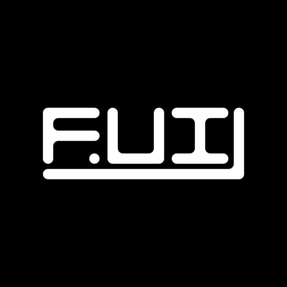 fui lettre logo Créatif conception avec vecteur graphique, fui Facile et moderne logo.