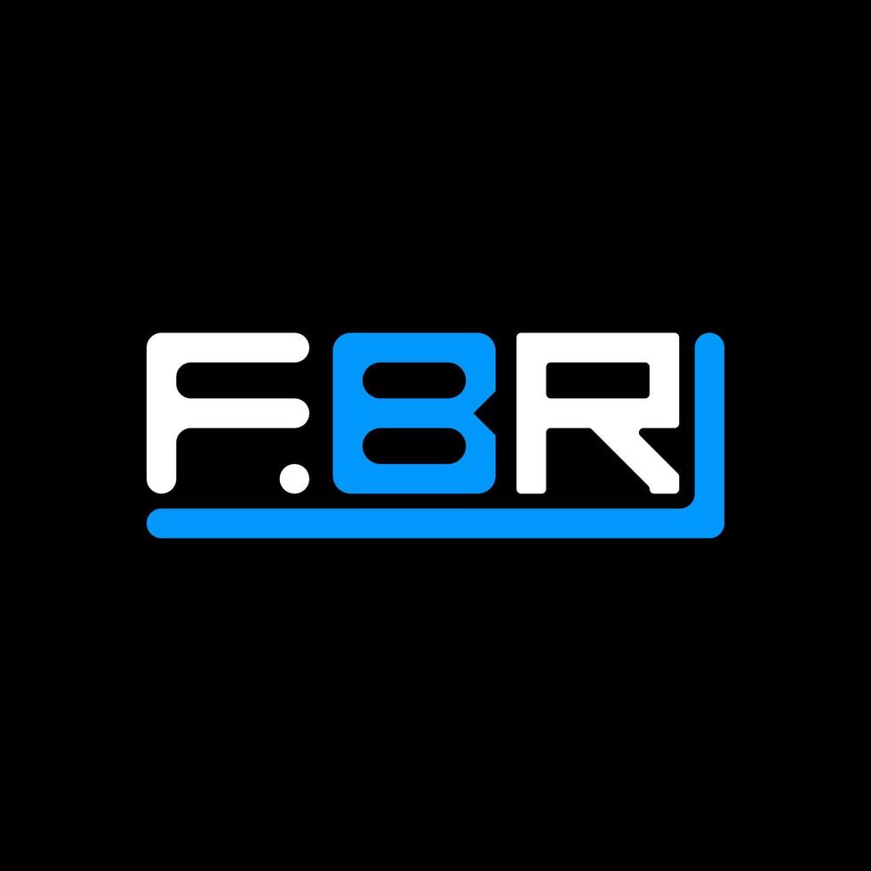 fbr lettre logo Créatif conception avec vecteur graphique, fbr Facile et moderne logo.