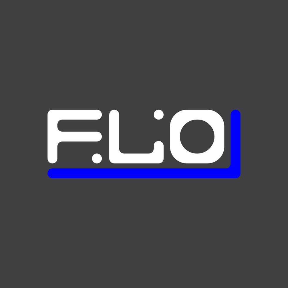 flo lettre logo Créatif conception avec vecteur graphique, flo Facile et moderne logo.