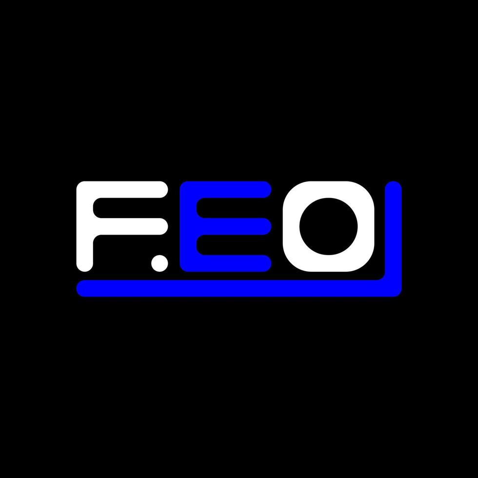 féo lettre logo Créatif conception avec vecteur graphique, féo Facile et moderne logo.