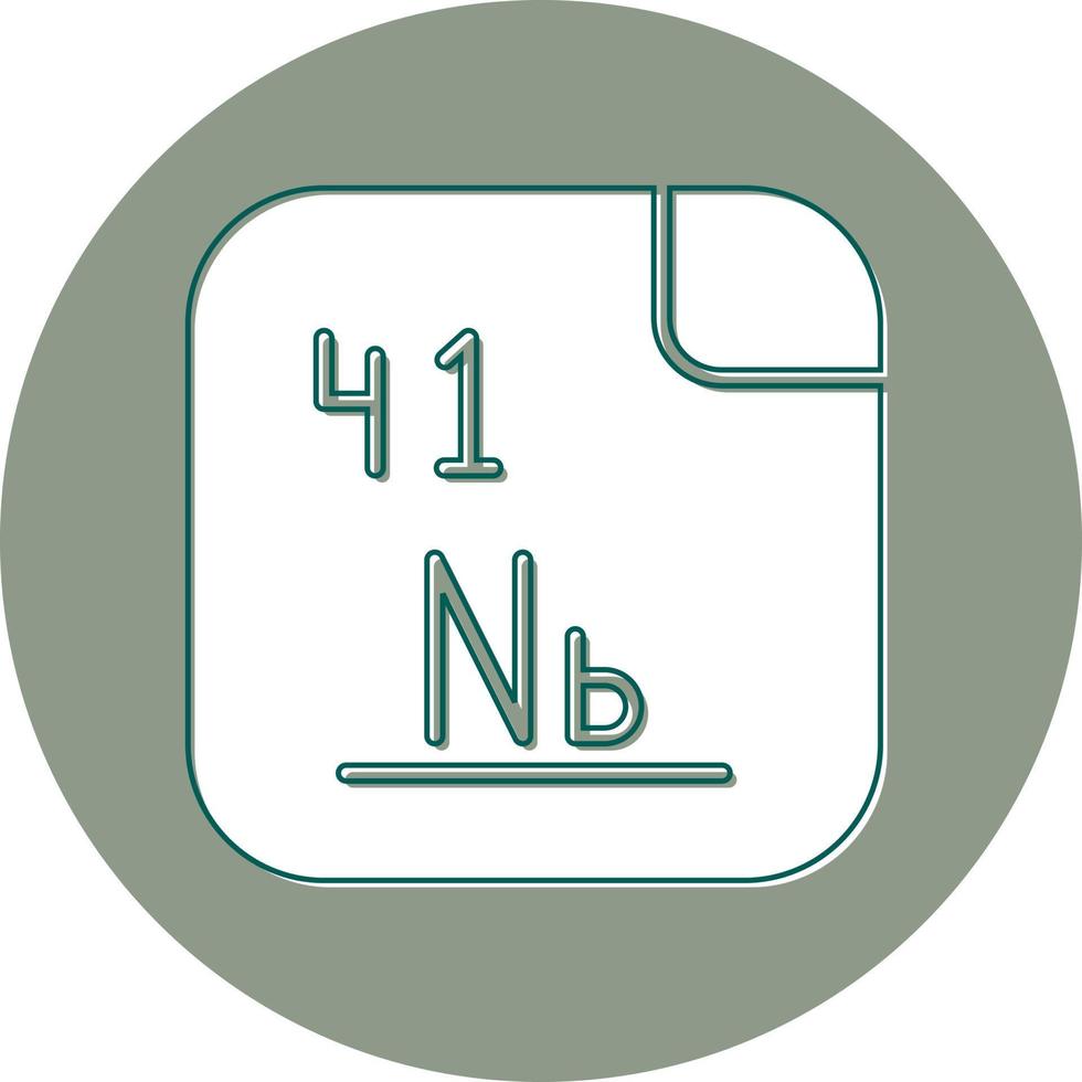 niobium vecteur icône