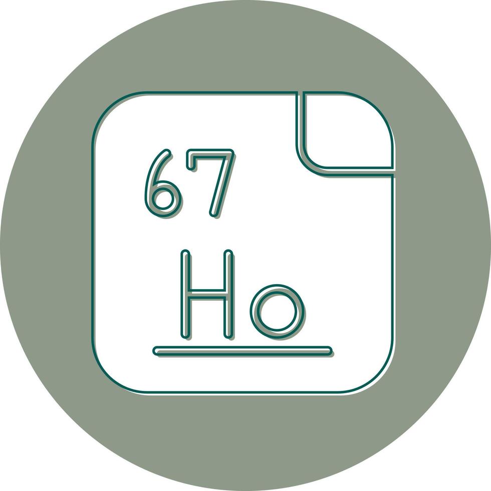 holmium vecteur icône