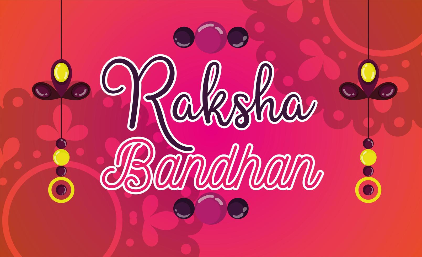 conception d'affiche joyeux raksha bandhan vecteur