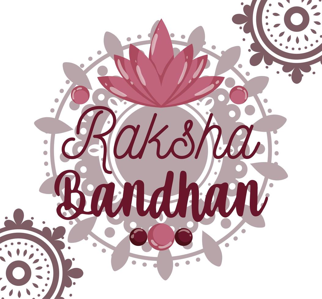 conception de carte de voeux joyeux raksha bandhan vecteur