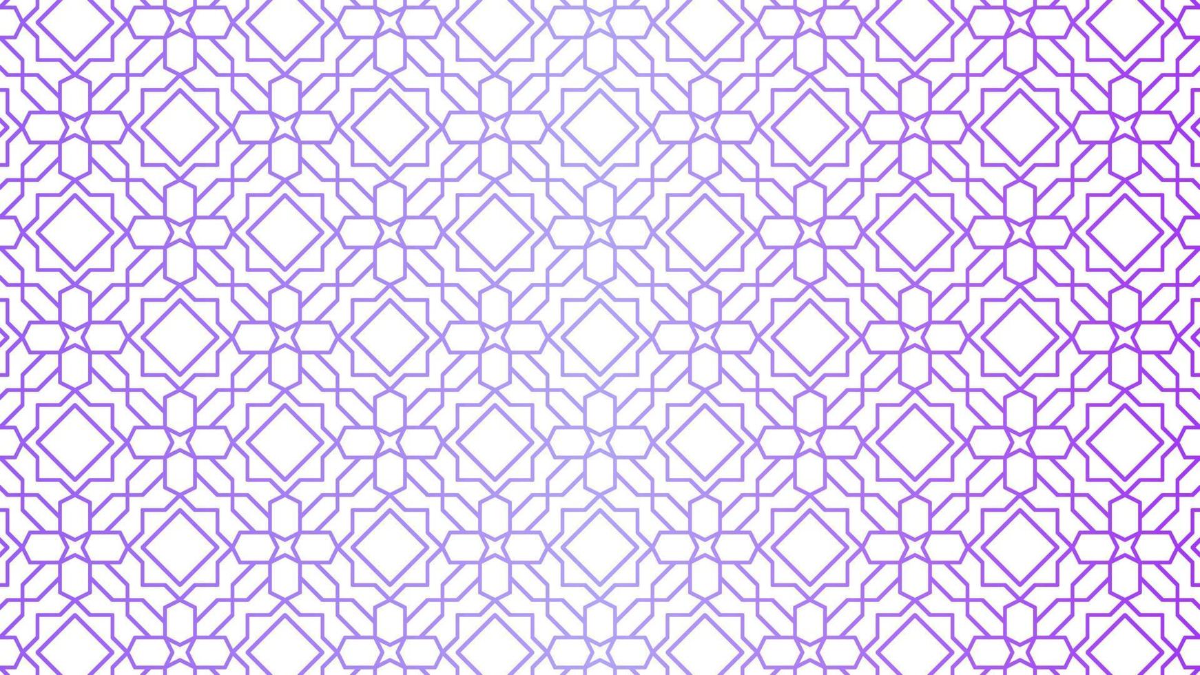 sans couture modèle de floral islamique art avec violet Couleur pour Ramadan conception graphique dans musulman culture et Islam religion. vecteur modèle cette normalement utilisé pour mosquée ornamen ou islamique conception